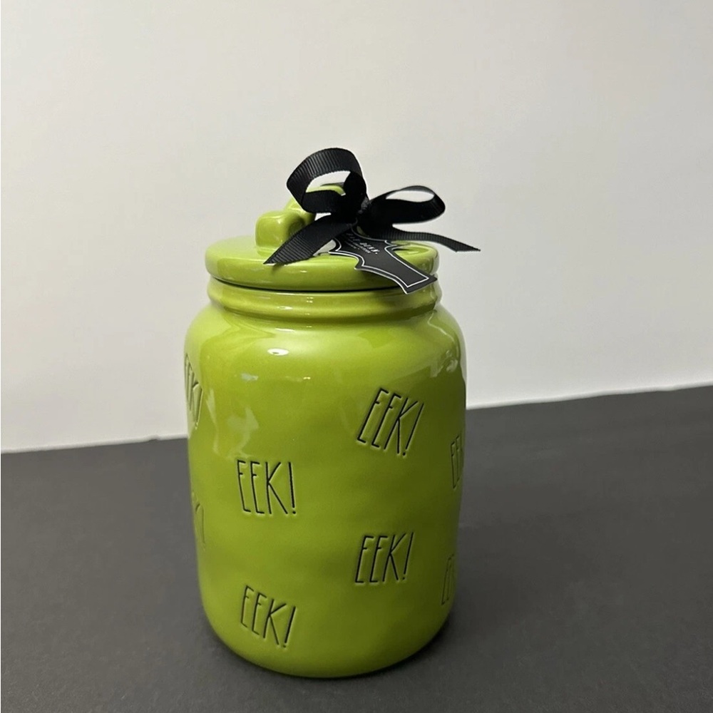 Rae Dunn New Release Green Halloween Baby EEK! Canister  ~ Hard To Find
